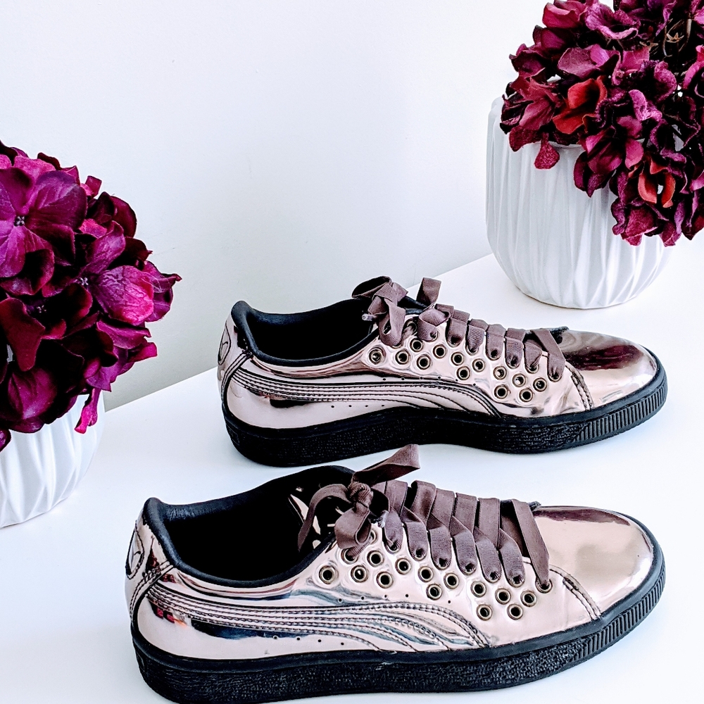 Puma Basket XL Metallic Sneakers - Picture 6 of 9